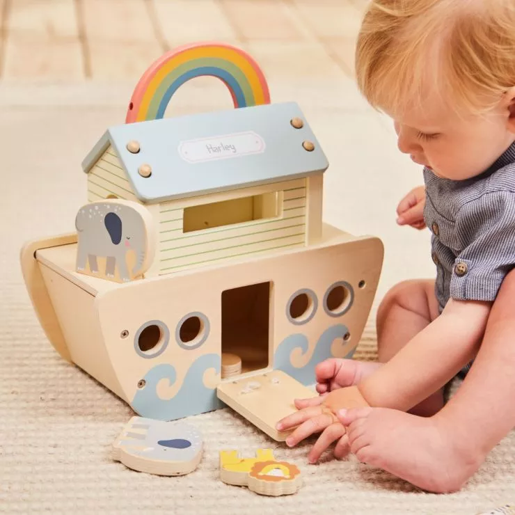 Personalised Wooden Animal Ark Play Set FSC®