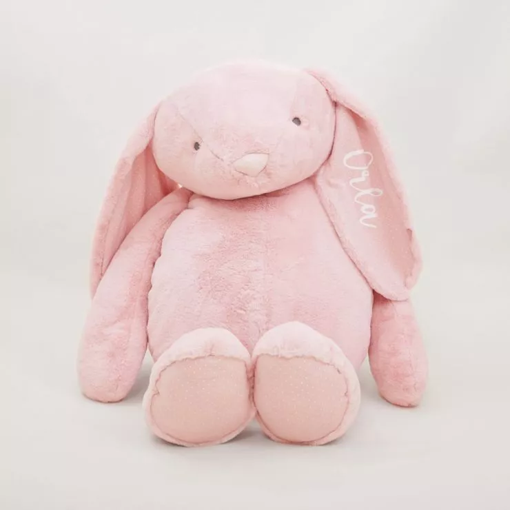 Personalised Supersized Pink Bunny Soft Toy