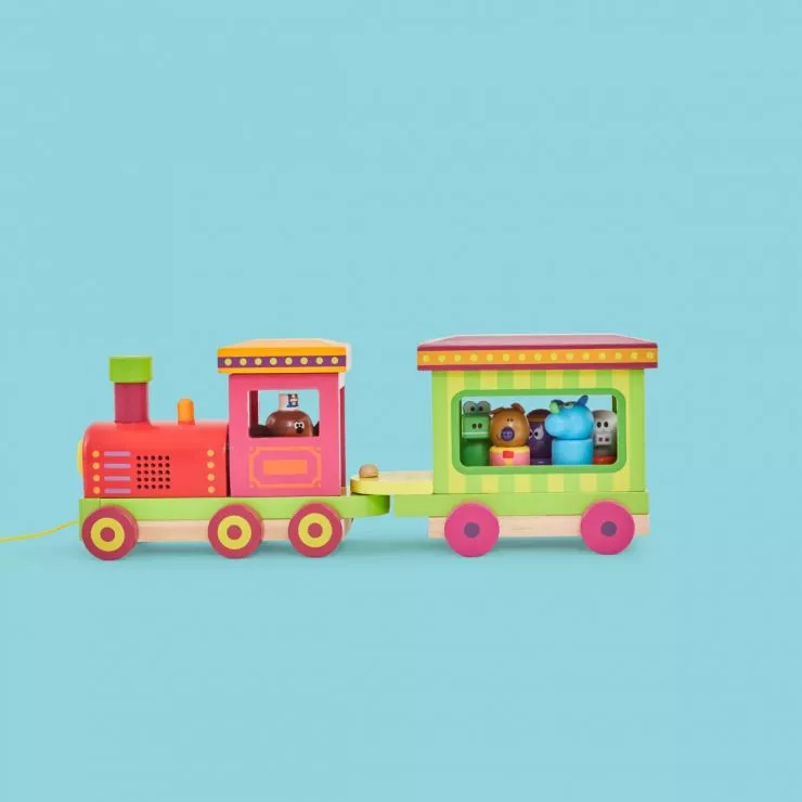 Personalised Hey Duggee Wooden Light and Sound Train