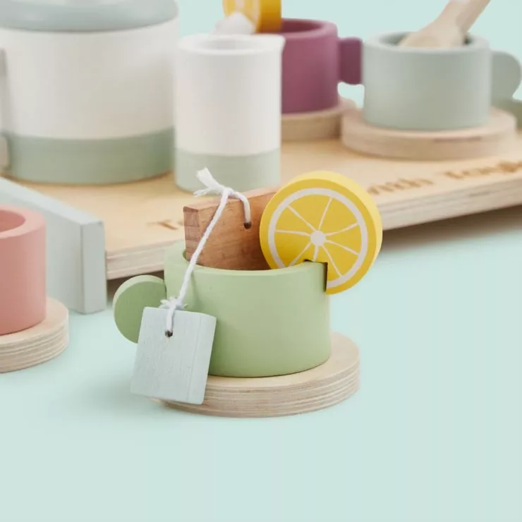 Personalised Kids Concept Wooden Tea Set