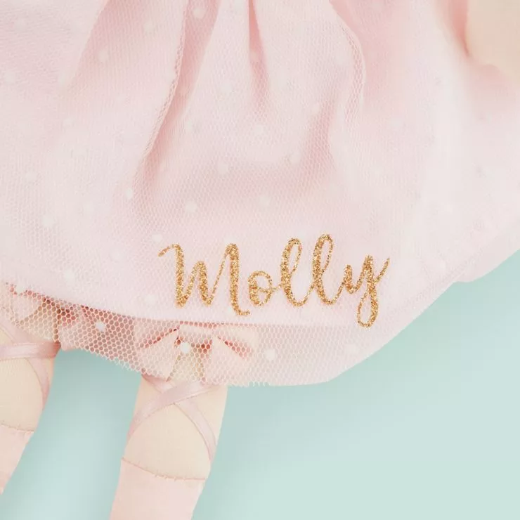 Personalised Light Brown Hair Ballerina Doll