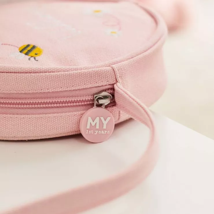 Personalised Bumblebee Design Pink Handbag