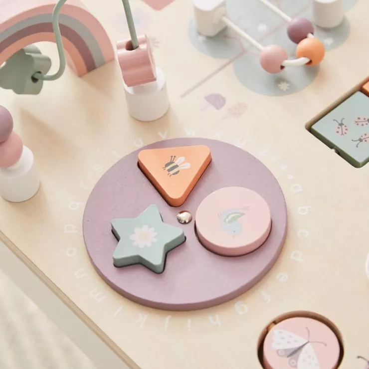 Personalised Pink Wooden Children's Activity Table FSC®