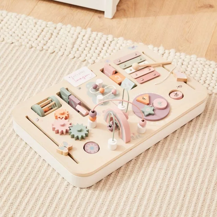 Personalised Pink Wooden Children's Activity Table FSC®