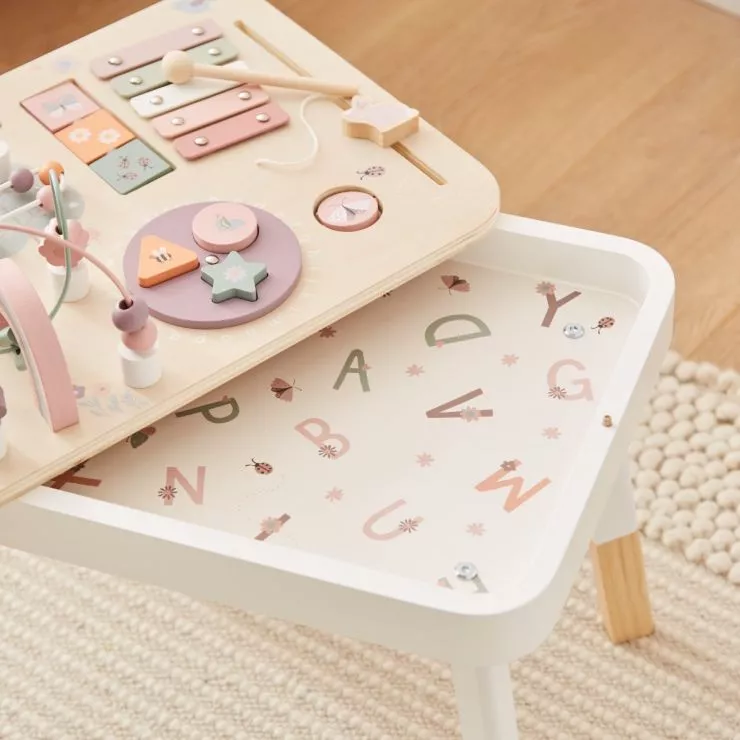 Personalised Pink Wooden Children's Activity Table FSC®
