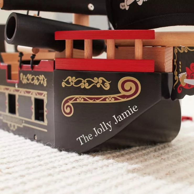 Personalised Le Toy Van Barbarossa Pirate Ship