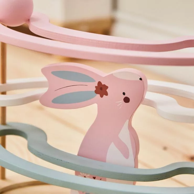 Personalised Bunny Wooden Ball Runner