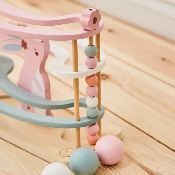 Personalised Bunny Wooden Ball Runner