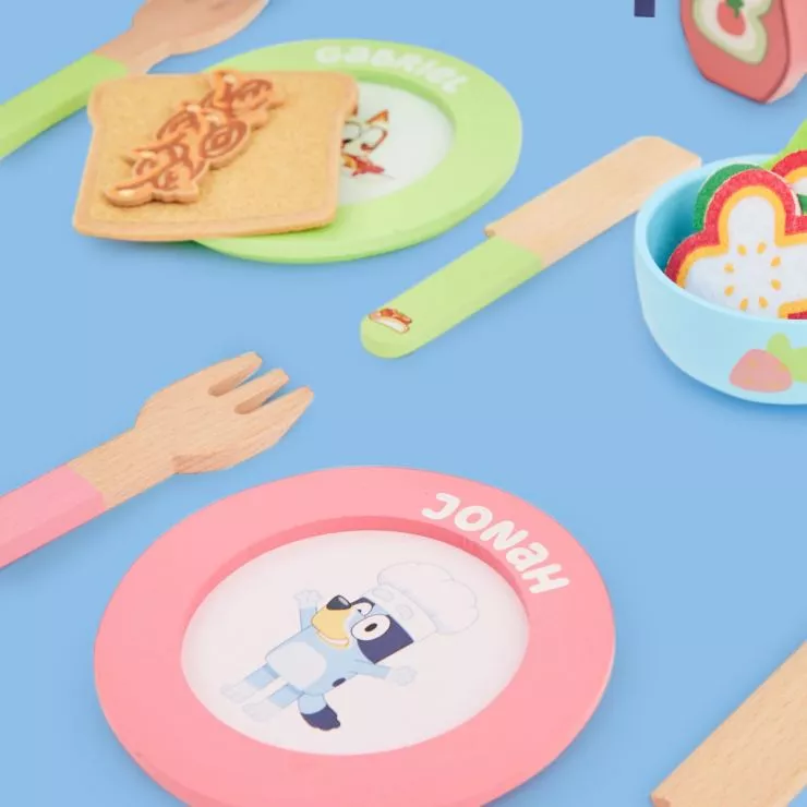 Personalised Bluey Wooden Grill Playset