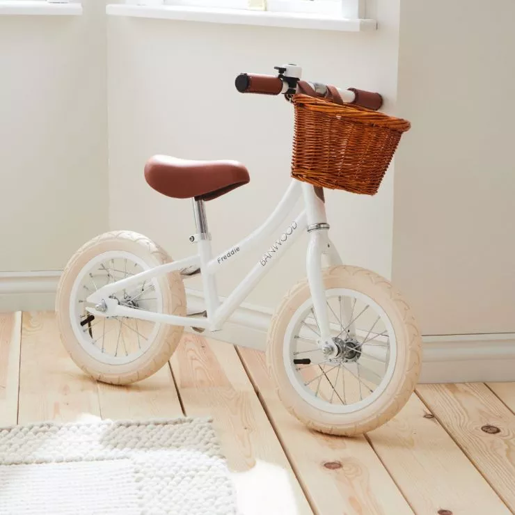 Personalised Banwood First Go Balance Bike in White