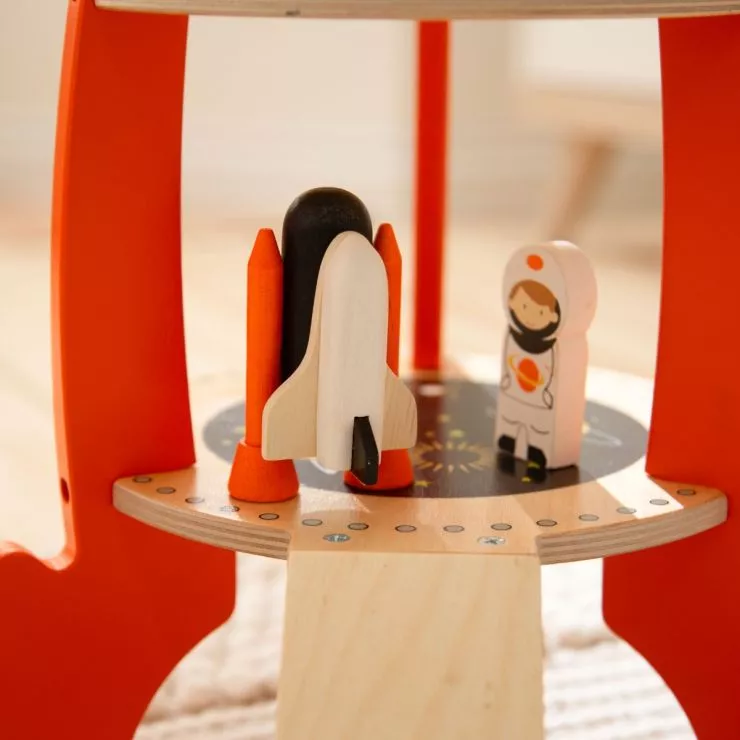 Personalised Tenderleaf Cosmic Rocket Ship Toy