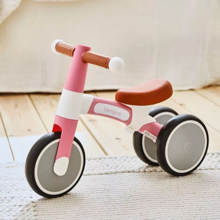 Personalised Hape Pink Balance Bike