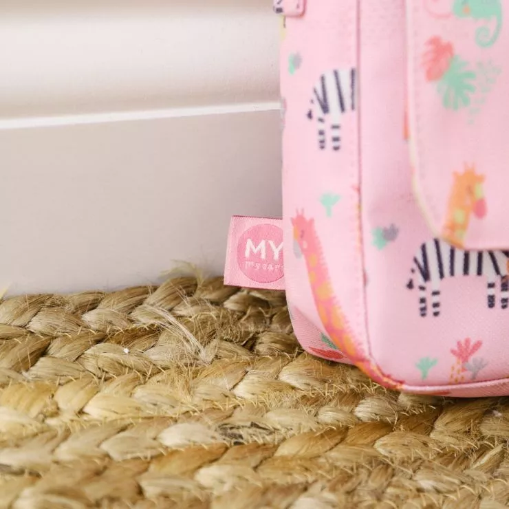 Personalised Pink Safari Print Handbag