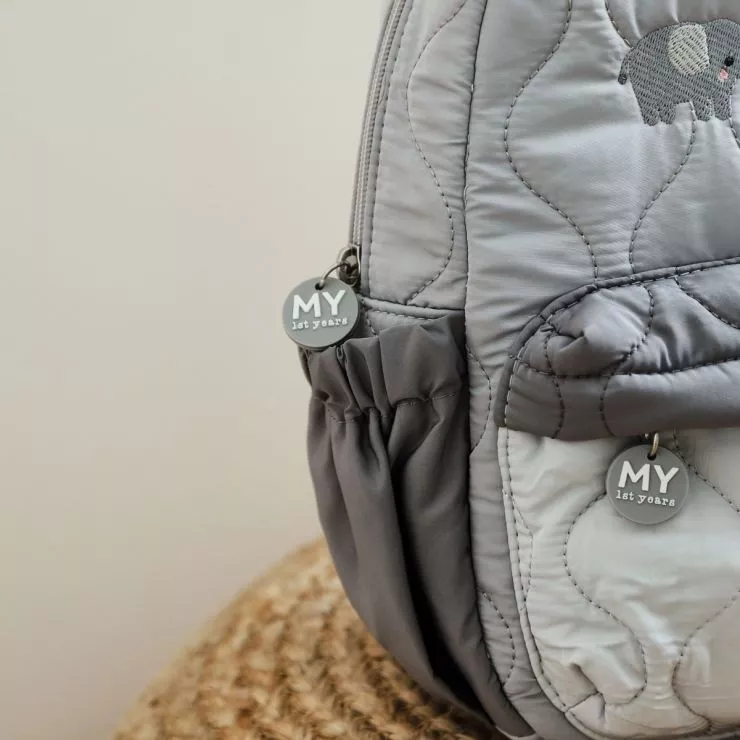 Personalised Born To Be Loved Safari Quilted Medium Backpack