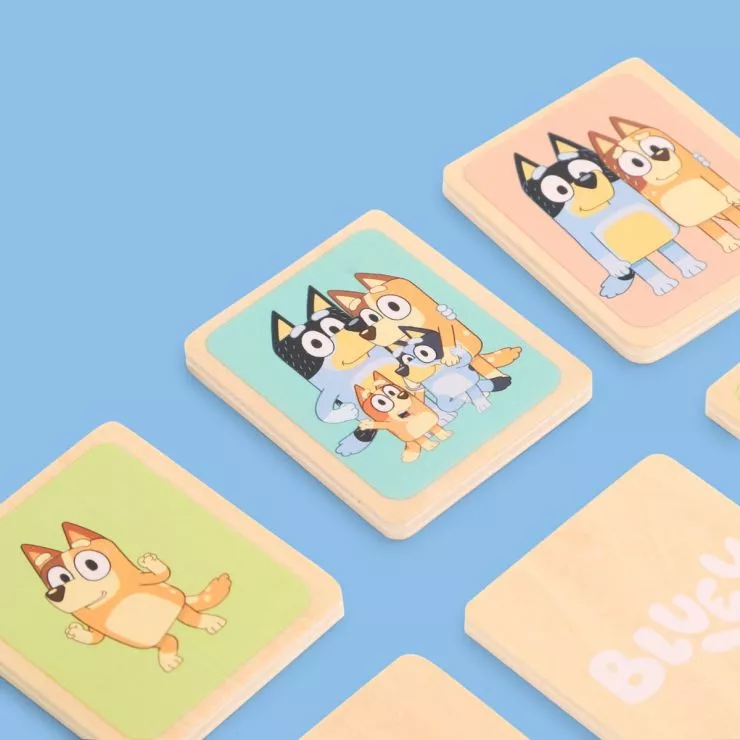 Personalised Bluey Wooden Memory Game