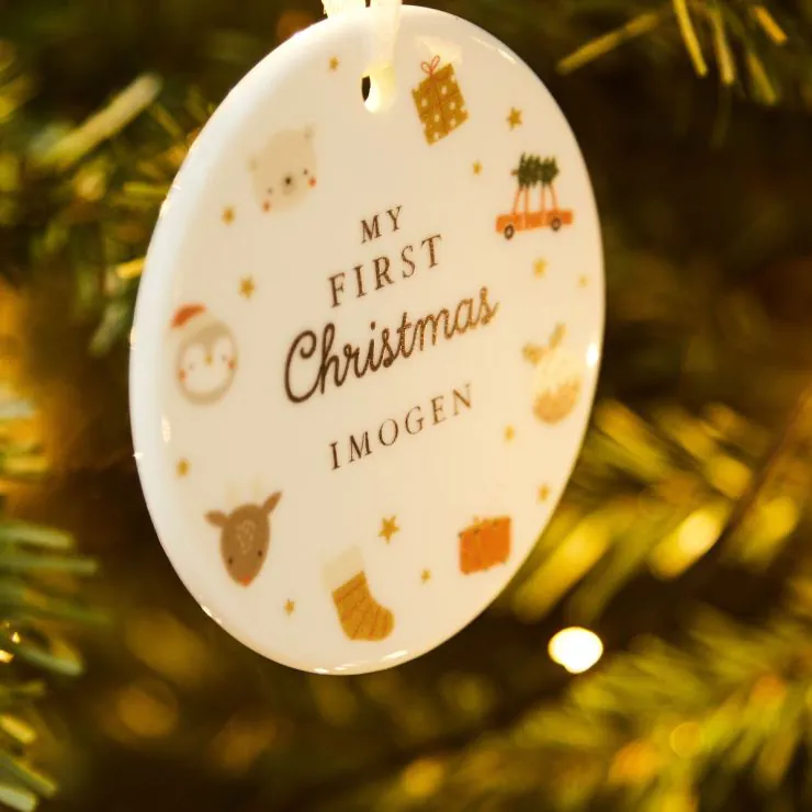 Personalised My 1st Christmas Tree Decoration
