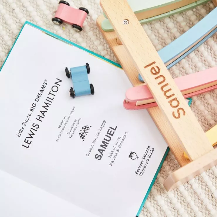 Personalised Little Racer Read and Play Set