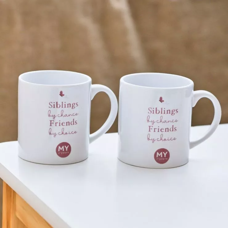 Personalised Big Sister Mini Mug Set