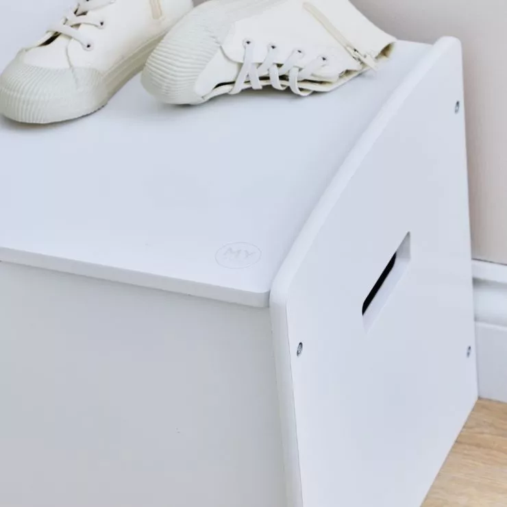 Personalised Large White Star Design Toy Box