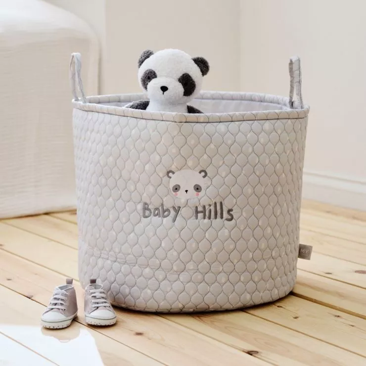 Personalised Large Grey Panda Storage Bag