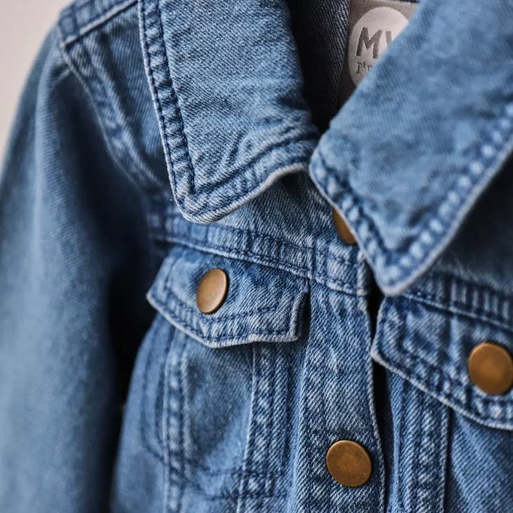 Personalised Floral Design Children's Denim Jacket