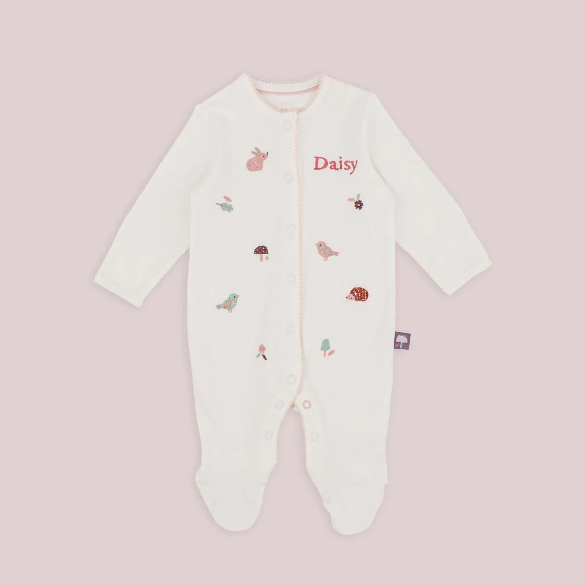 Personalised Woodland Wonders Sleepsuit