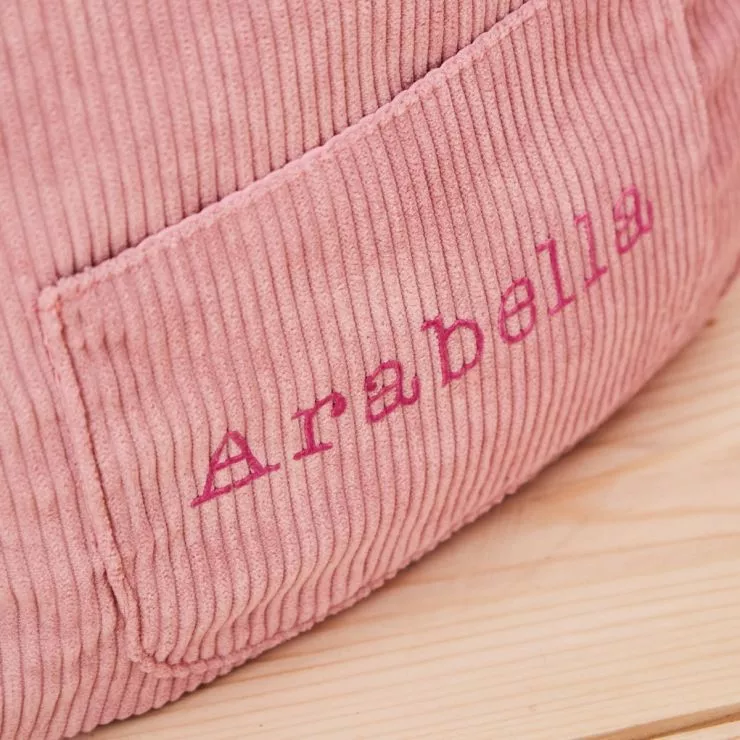 Personalised Mini Pink Cord Build-a-Backpack