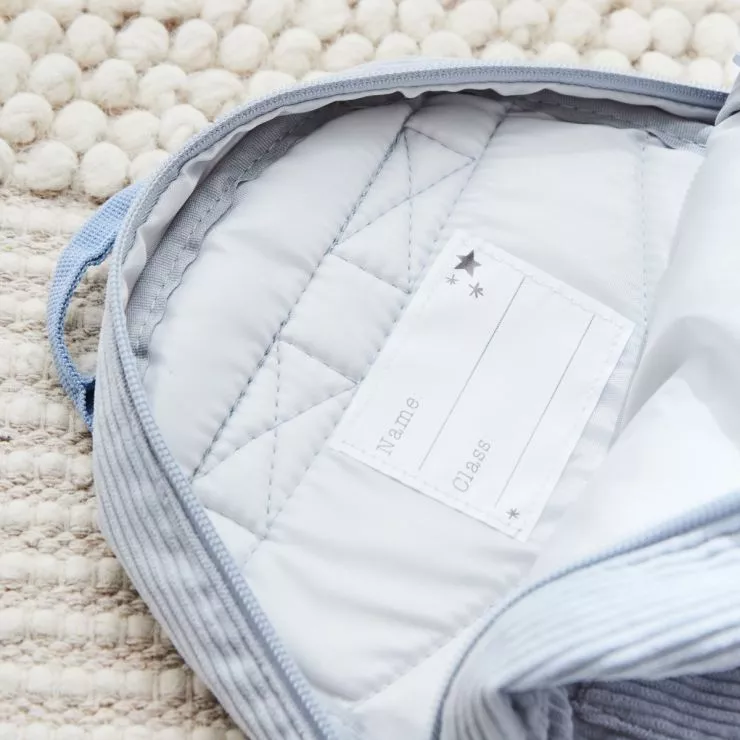 Personalised Blue Cord Build-a-Backpack