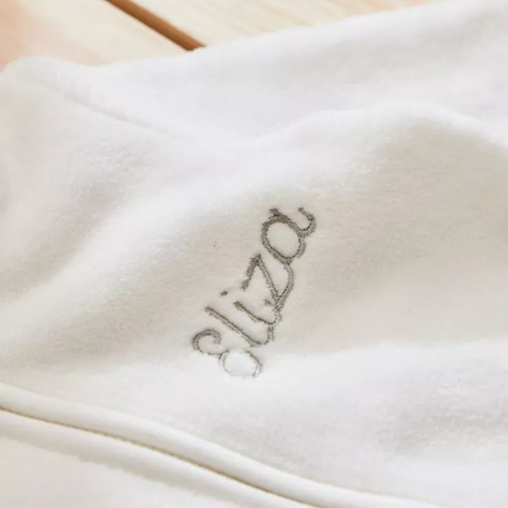 Personalised Ivory Fleece Onesie