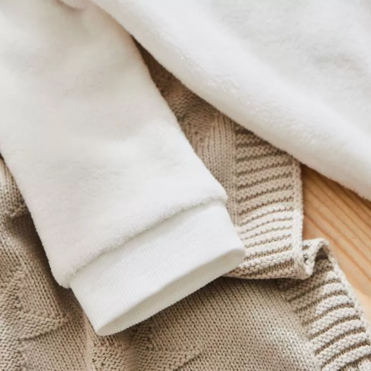 Personalised Ivory Fleece Onesie
