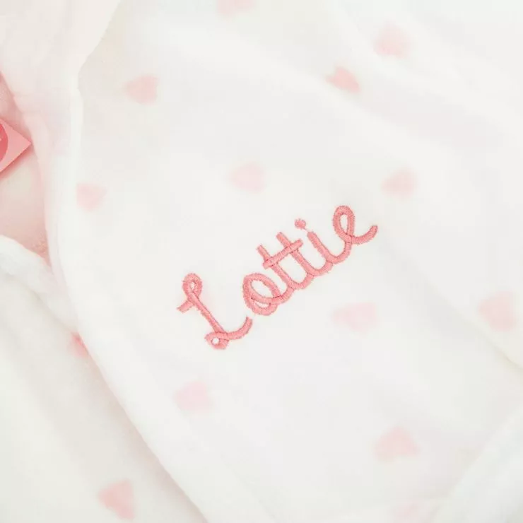 Personalised Heart Towelling Robe