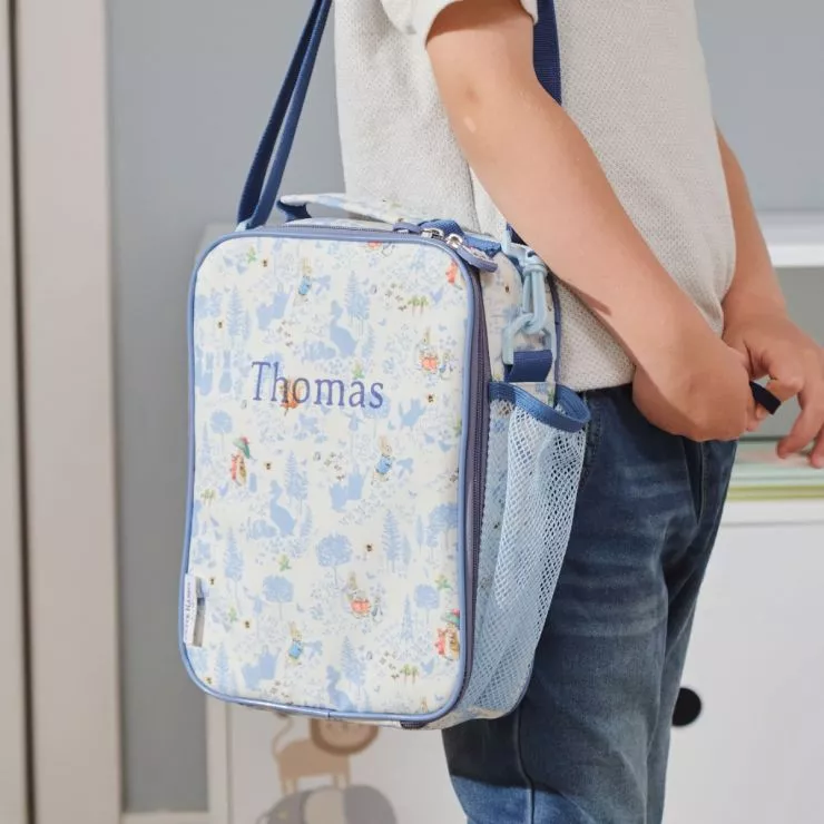 Personalised Blue Peter Rabbit Lunch Bag