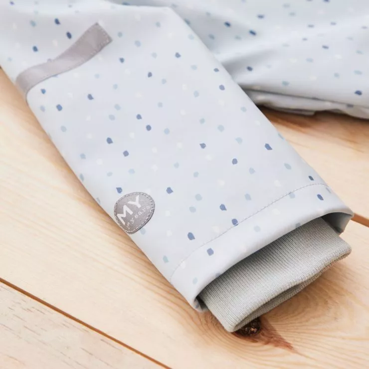 Personalised Blue Spot Print Raincoat
