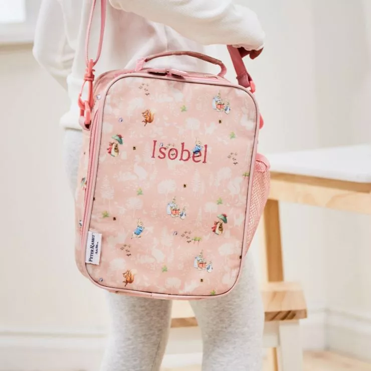Personalised Pink Flopsy Bunny Lunch Bag