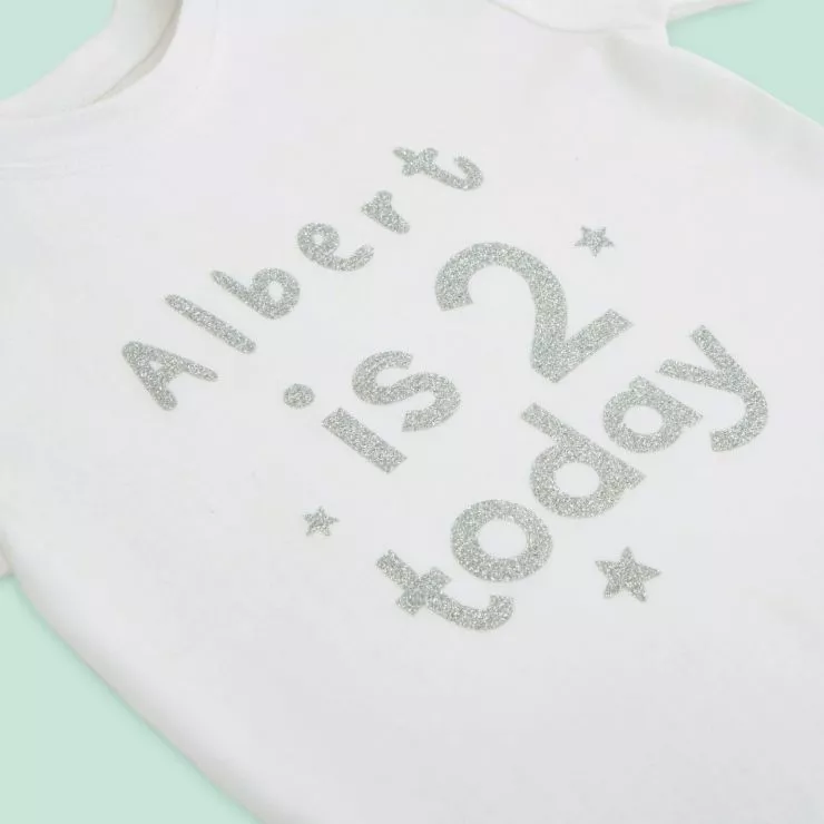 Personalised Birthday White T-Shirt
