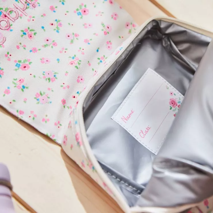 Personalised Ditsy Print Lunch Bag