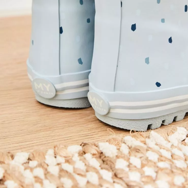 Personalised Blue Spot Welly Boots