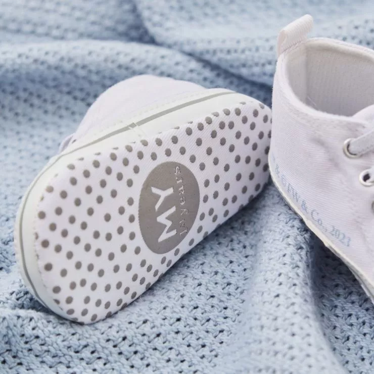 Personalised Peter Rabbit Baby High Top Trainers