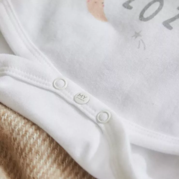 Personalised Born in 2024 White Bodysuit