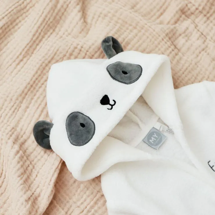 Personalised Panda Fleece Robe