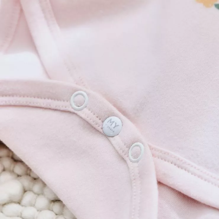 Personalised Pink Peach Bodysuit