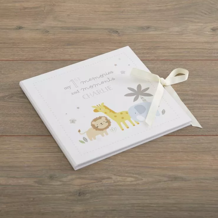 Personalised Jungle Baby Record Book