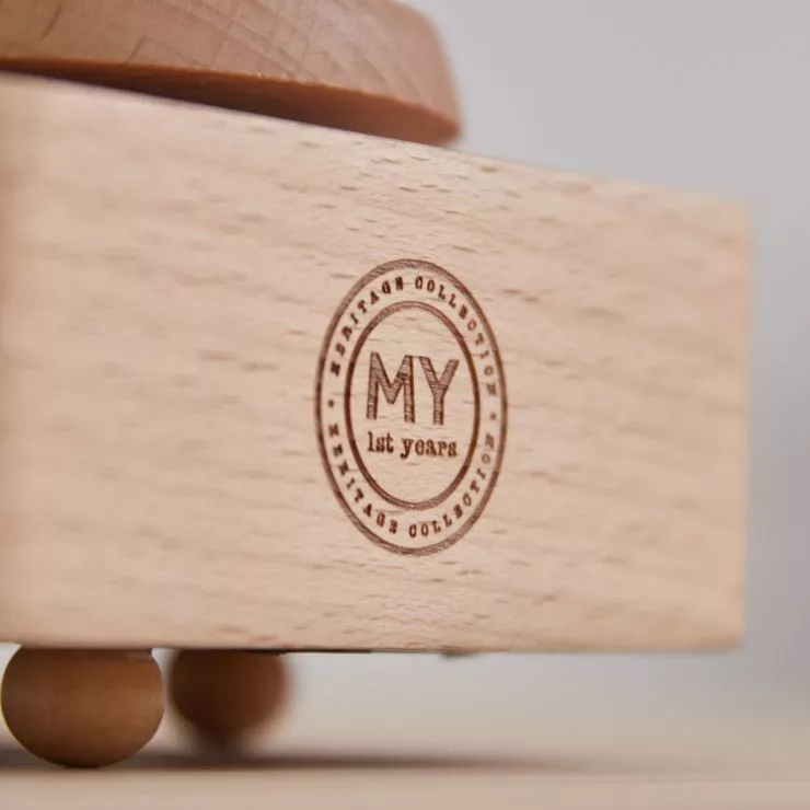 Personalised Wooden Music Carousel Wind Up Toy