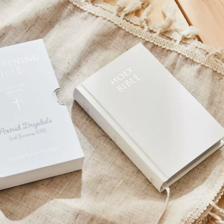 Personalised Christening Holy Bible