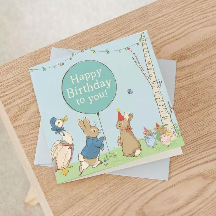Personalised Peter Rabbit Birthday Card