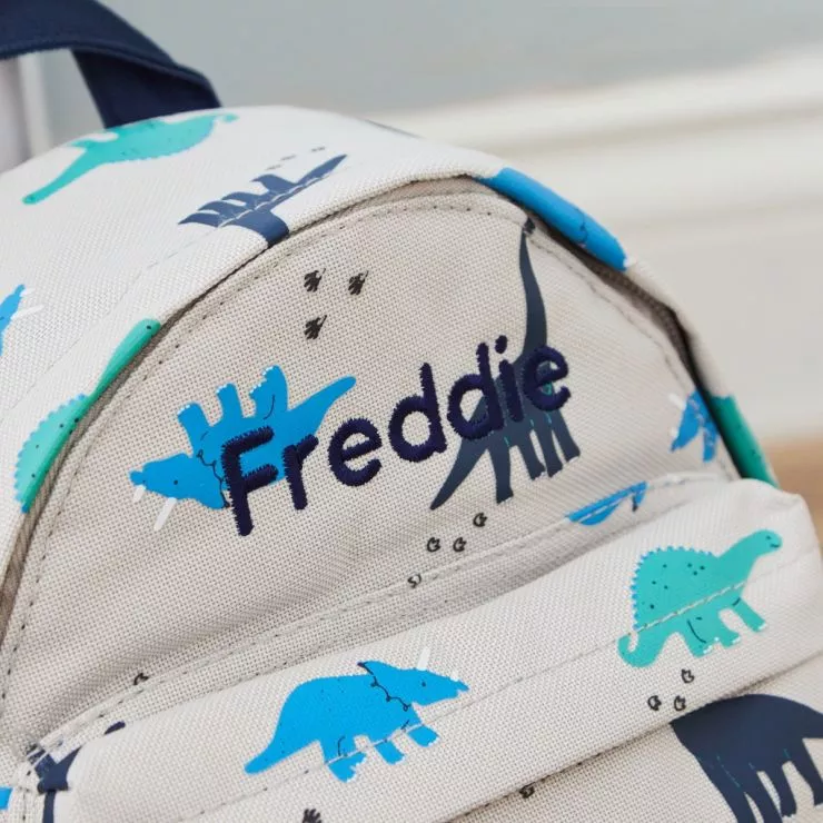 Personalised Dinosaur Print Classic Mini Backpack