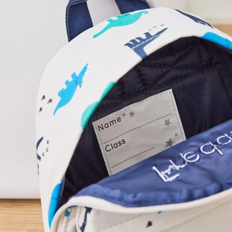 Personalised Dinosaur Print Classic Mini Backpack