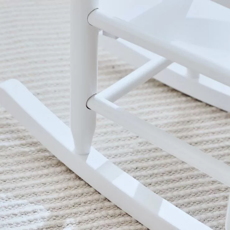 Personalised White Star Children's Rocking Chair 