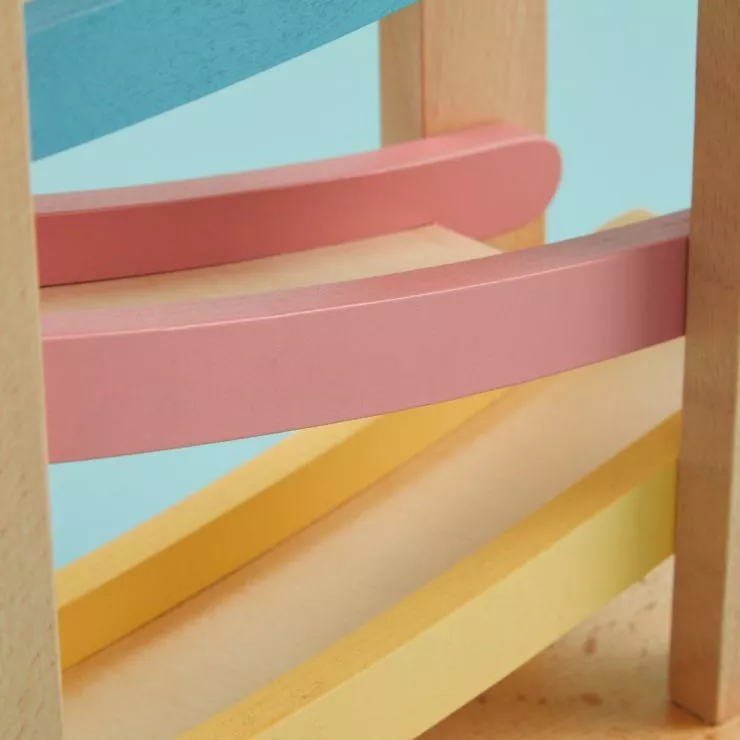 Personalised Colourful Car Ramp Wooden Toy