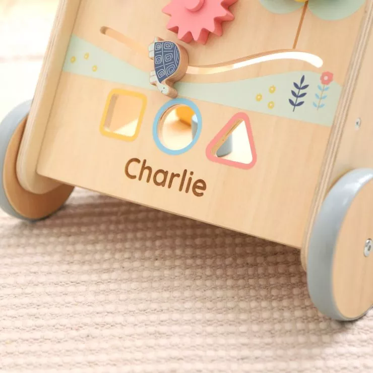 Personalised Wooden Activity Walker